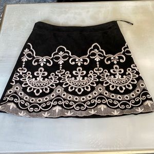Woman’s Black embroidered skirt, Size Small